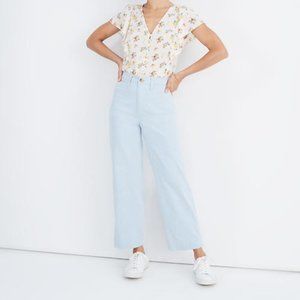 Madewell / 30 /  Slim Emmett Wide Leg Crop